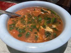 疙瘩汤-华盛园卷子王农家菜水库鱼