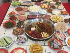 鸭肠  现切牛肉-肆拖贰市井火锅(军师店)
