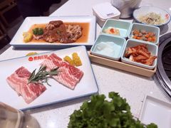厚切焦香黑山猪五花-韩香福烤肉庄园(文化西路店)