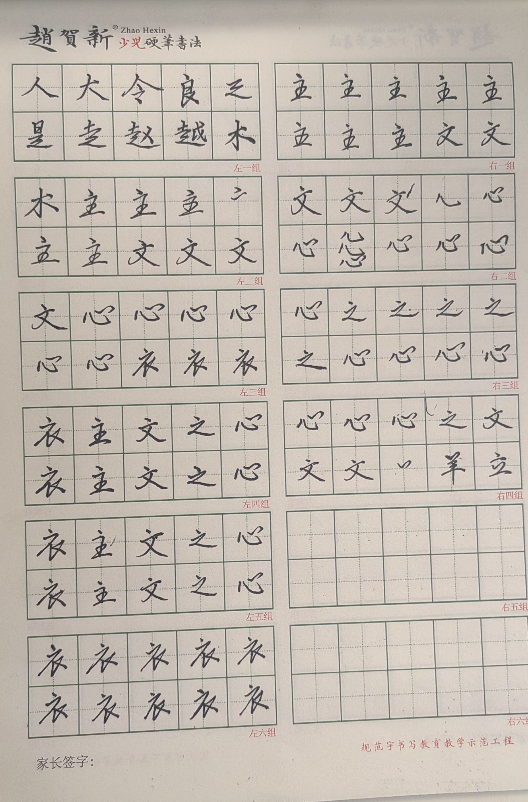 行楷入门课练很棒给娃儿点赞?\\n硬笔书法练习\\n推荐赵贺新