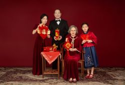 -时光纪亲子全家福照相馆(静安店母女写真父母纪念照)