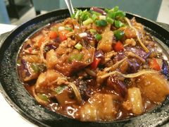 瑶柱金菇茄子煲-龙记烧腊茶餐厅(常德路店)