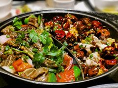 牛仔骨脆鱼双拼锅-大丰收脆鱼(浦西万达店)