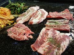 烤牛肋条和五花肉-金顺韩式烤肉·网红烤肉店(广利路店)