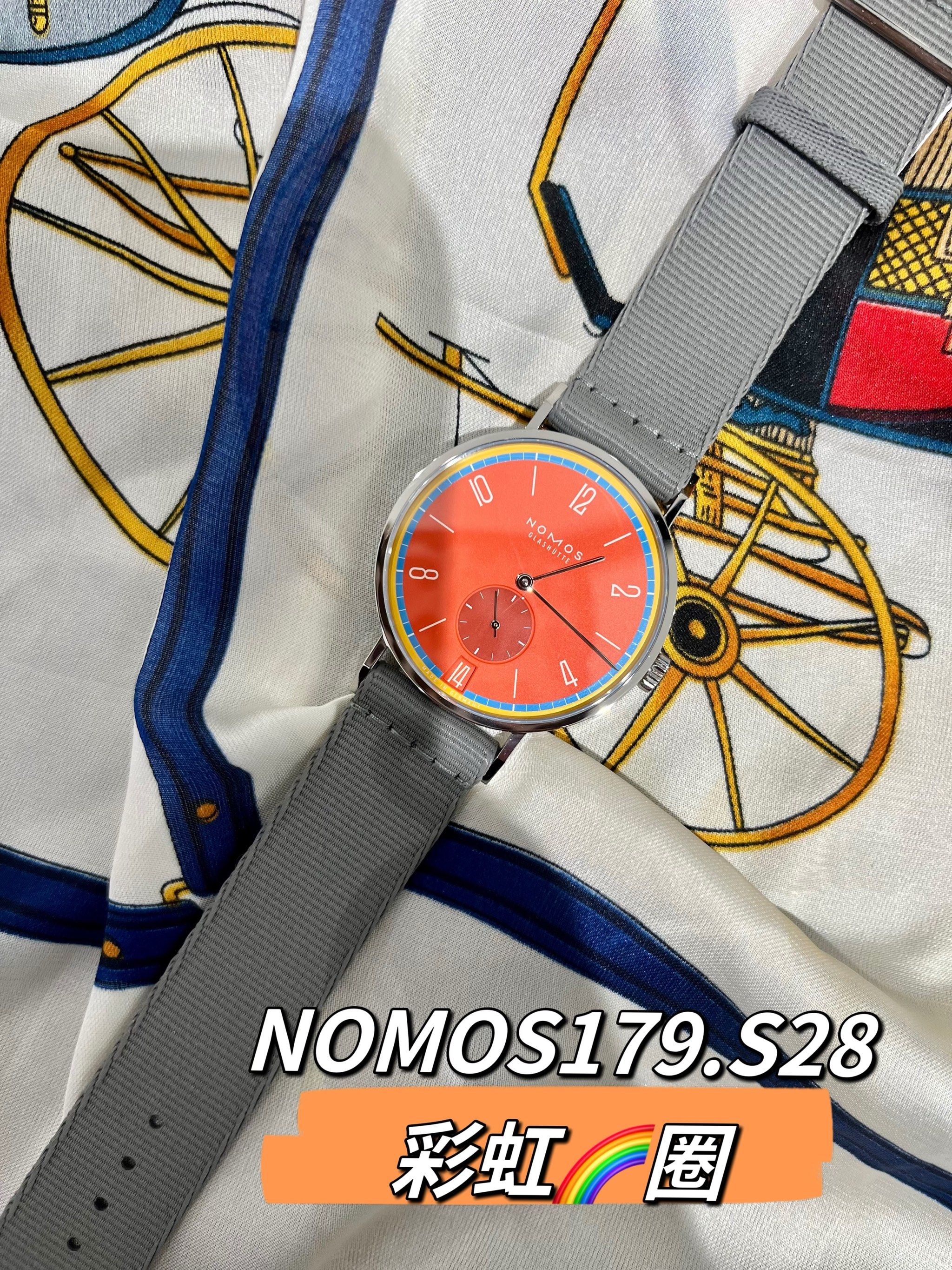 "nomos彩虹圈,简约美学遇上绚烂色彩