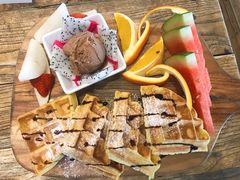 水果冰激凌松饼-大书房咖啡(中传国交店)