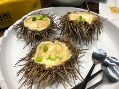 黄金海胆-蚝堡海鲜·威海菜·海肠捞饭·烧烤·亚洲吃蚝公司(幸福门店)