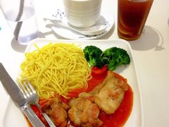 香煎鸡扒拌意粉-金利茶餐厅(中船汇店)