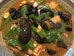 擂辣椒五花肉炒海参-金掌勺东北菜(格兰晴天店)