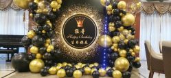 -宝宝百日宴周岁生日派对气球布置策划