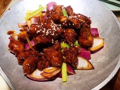 蒜香蜜汁排骨-绿茶餐厅(西单老佛爷店)