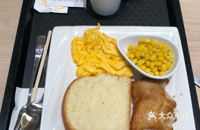 Chicken Cutlet Egg Toast Milk Tea