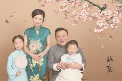 -后宫·古装汉服京剧儿童亲子全家福摄影