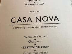 菜单-Casa Nova