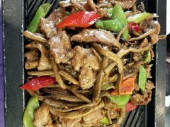 茶树菇牛肉-普天和酒楼·新津菜·烤鸭(天津之眼店)