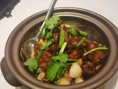 啫啫豉汁排骨煲-鹿港小镇(悠唐店)