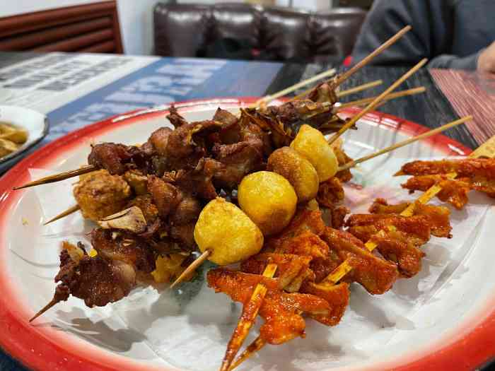 上上签秘制炸串电烤串(中央大街店)-"中央大街附近一家串店,炸串和电