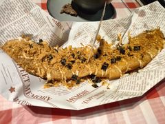 肉松奶油大油条-在老街·淮安大排档·甜麻干煸龙虾·烧烤(河下古镇店)