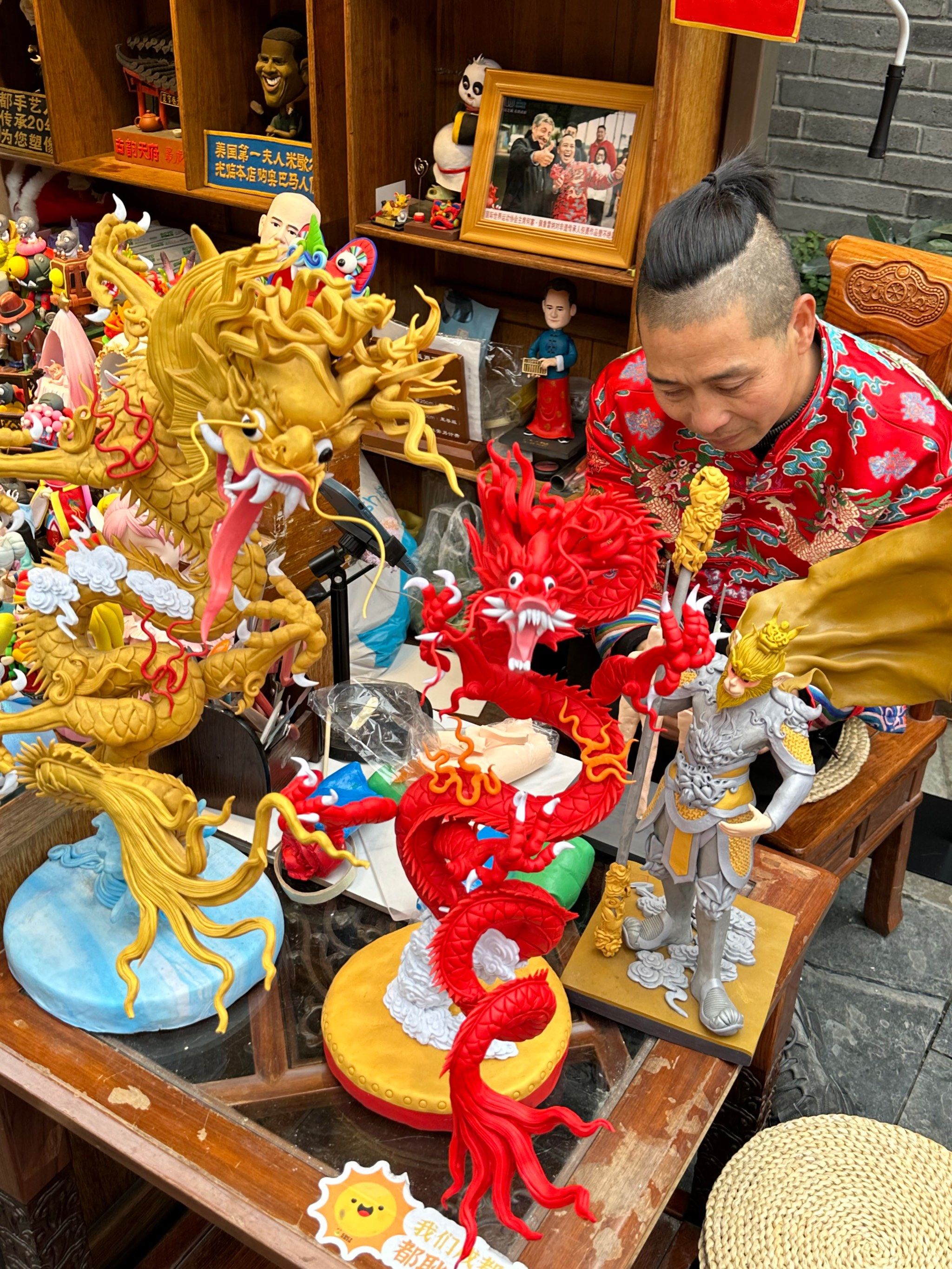 每天认识一个非遗|成都宽窄巷子面塑!