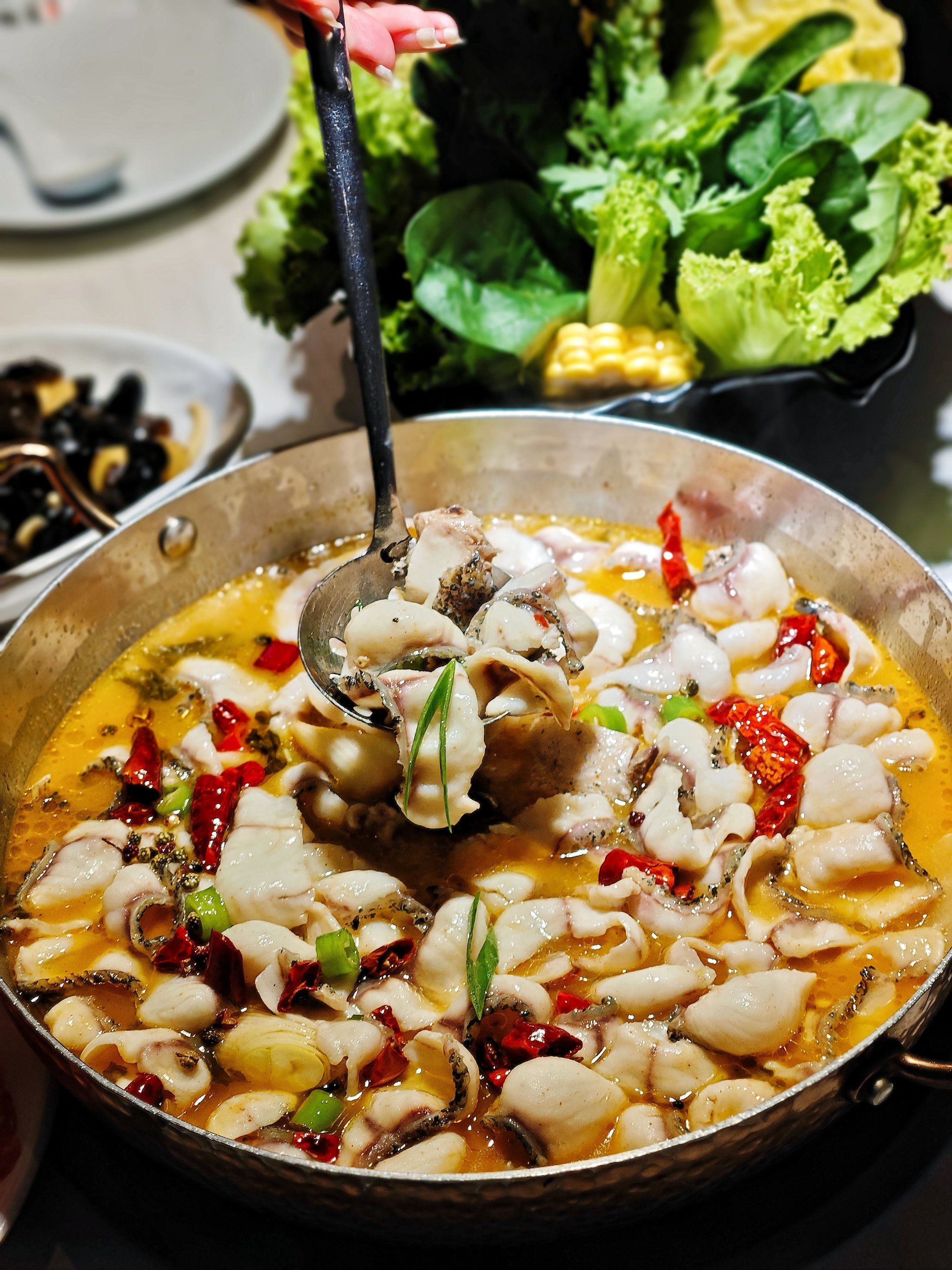 热气腾腾的鱼火锅之夜