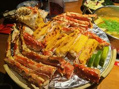 芝士烤帝王蟹腿-綱元·海鲜豆捞(明州里店)