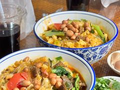 牛肉小炒泡馍和酸梅汤-毅祥斋老孙家泡馍(西羊市店)