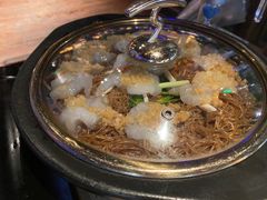蒜蓉粉丝蒸开边虾-绿茶餐厅(乐峰广场店)