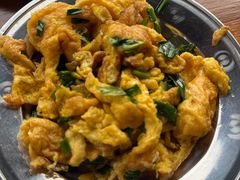 小葱炒鸡蛋-老鲍农家乐