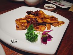 牛仔骨炒年糕-绿茶餐厅(华联万柳店)