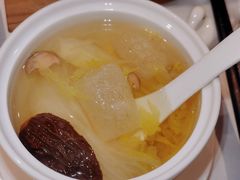 竹荪羊肚菌炖菜心-四季民福烤鸭店(前门店)