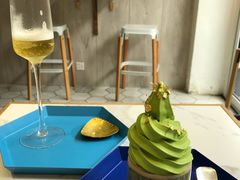 芥末抹茶冰淇淋-茶是一枝花泡茶店