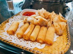 炸牛奶拼炸云吞-阿多私房菜(顺德店)