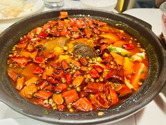 有鸡汤的毛血旺-渝悦情·新派川菜(建国门店)