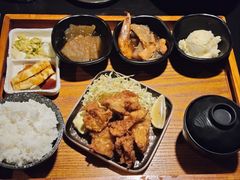 炸鸡块定食-日本料理神拉面