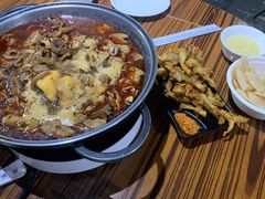 -老红桥炸灌肠牛肚锅烧烤(定福庄店)