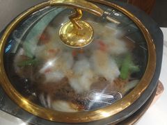 粉丝裹虾-绿茶餐厅(滨海万达广场店)
