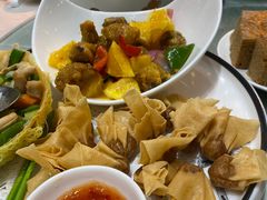 黄金满地香橙骨拼炸云吞-明珠海港大酒店
