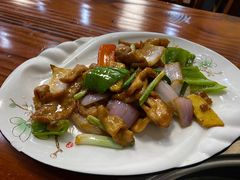 姜葱炒猪颈肉-盈田盈粥庄(黄兴公园店)