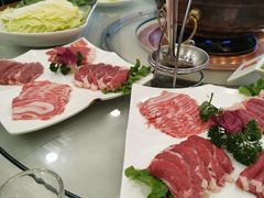 手切羊肉拼盘-京门老爆三·铜锅涮肉 爆肚(望京店)