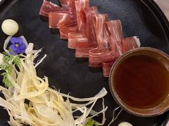 三年金钱火腿配大理手撕乳扇-泓0871臻选云南菜·味庄