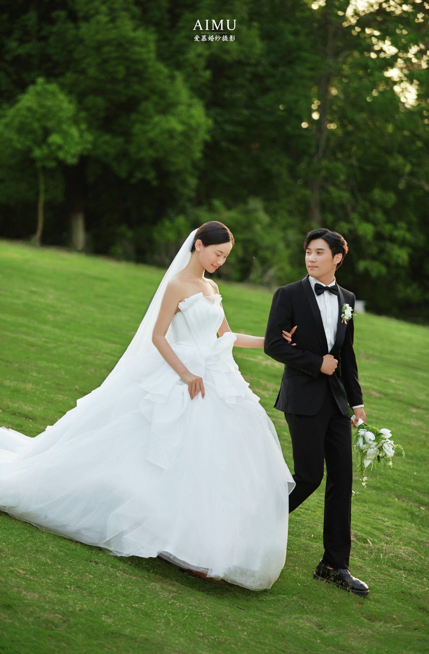 唯美婚纱照,自然的浪漫