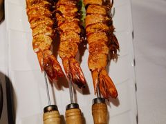 烤深海大虎虾-开海·红岛海鲜虾水饺(石老人店)