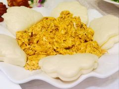 虾酱鸡蛋配蒸饼-西苑饭店·蓬莱春餐厅