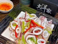 白灼鱿鱼-大洋家·潮汕鱼鲜·花胶砂锅粥(天河东路店)