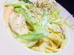 奶油三文鱼芦笋意面-陌上花儿·音乐西餐吧(和平店)