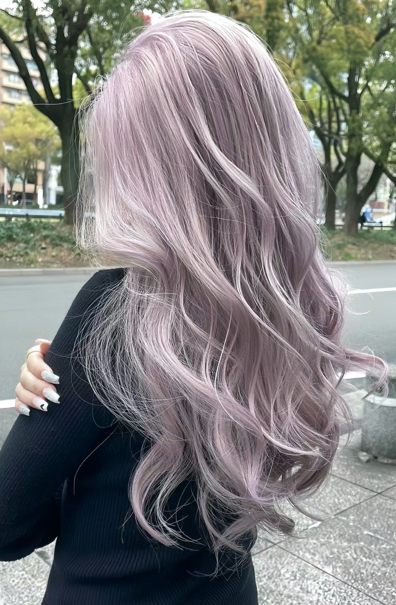 流行灰渐变染发