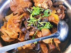 大公鸡炖红蘑土豆（半只）-老村长农家院