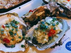 生蚝-路边摊小炉子烧烤