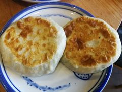 菠菜鲜虾馅饼-小放牛炒菜馆(军校店)