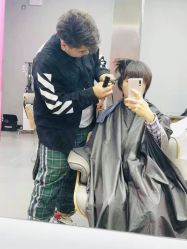 子俊老师夹板拉直头发中-L+奥拉接发烫发染发